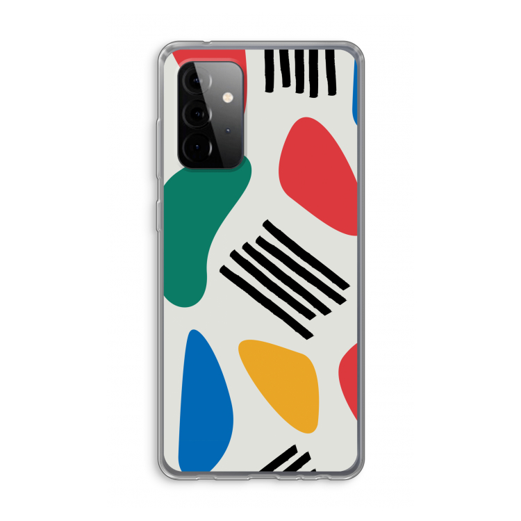 Illustratieve pop 1: Samsung Galaxy A72 Transparant Hoesje