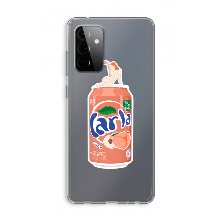 S(peach)less: Samsung Galaxy A72 Transparant Hoesje