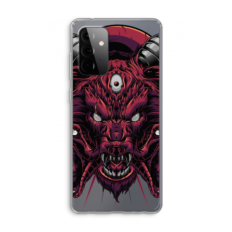 Hell Hound and Serpents: Samsung Galaxy A72 Transparant Hoesje