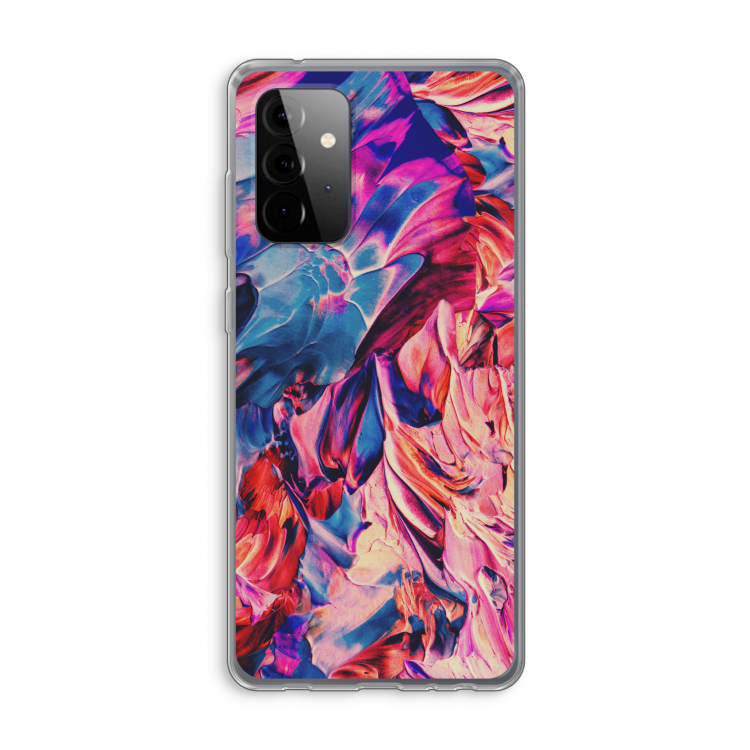 Pink Orchard: Samsung Galaxy A72 Transparant Hoesje