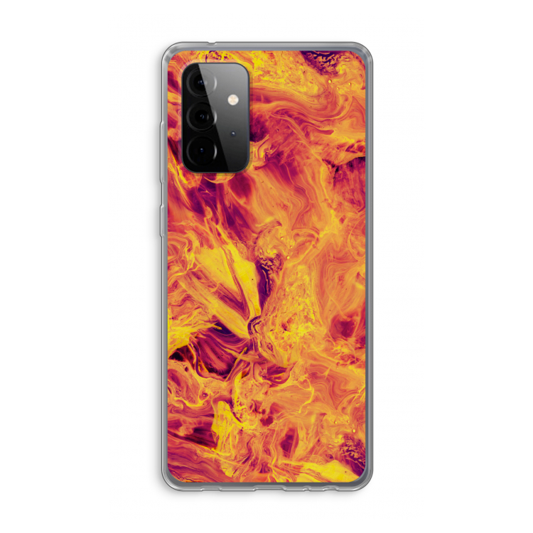 Eternal Fire: Samsung Galaxy A72 Transparant Hoesje