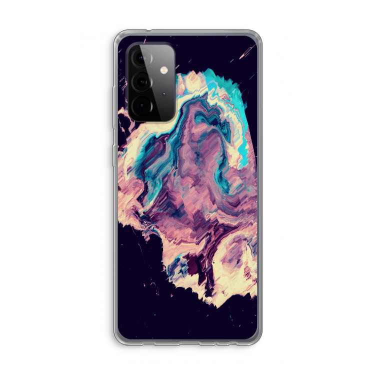 Cosmic Silence: Samsung Galaxy A72 Transparant Hoesje