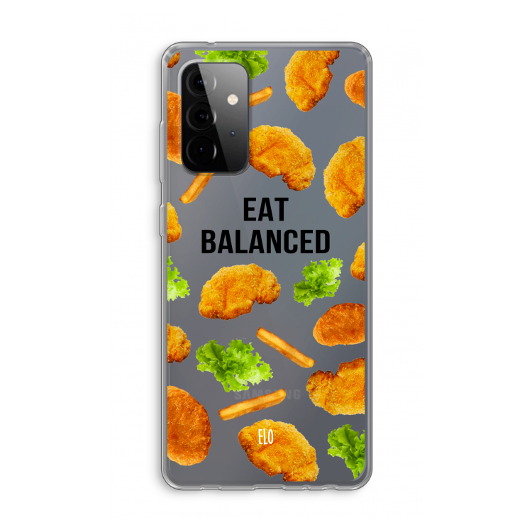 Eat Balanced: Samsung Galaxy A72 Transparant Hoesje