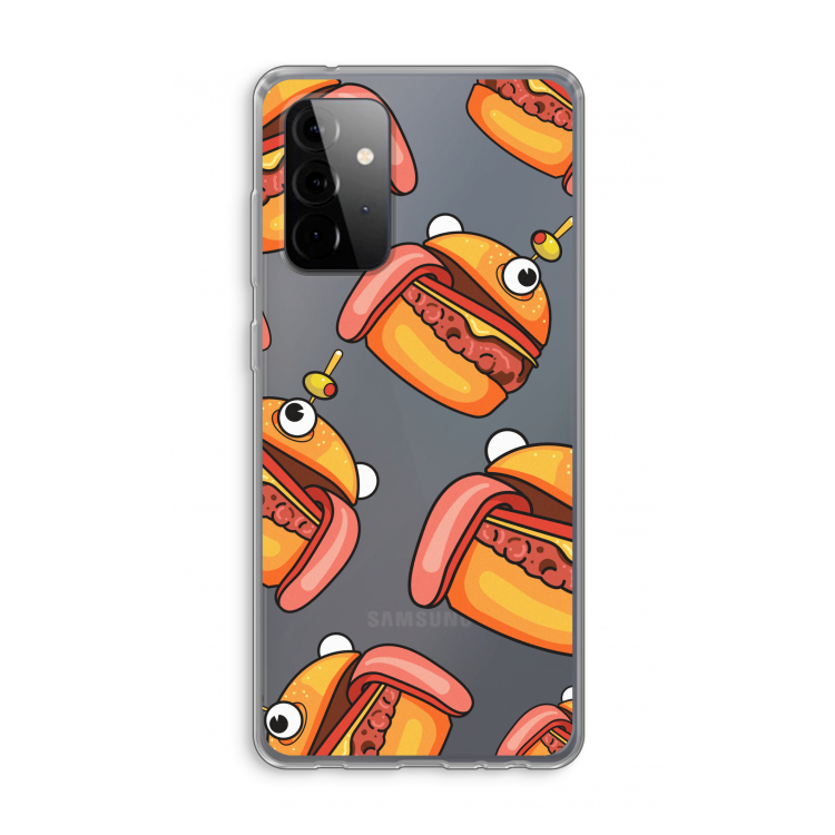 Hamburger: Samsung Galaxy A72 Transparant Hoesje