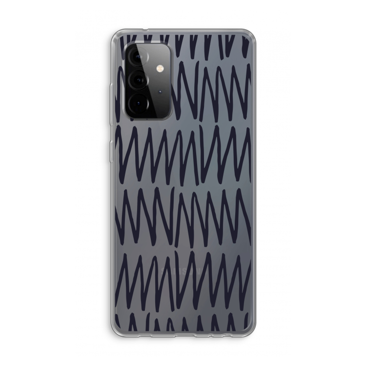 Marrakech Zigzag: Samsung Galaxy A72 Transparant Hoesje