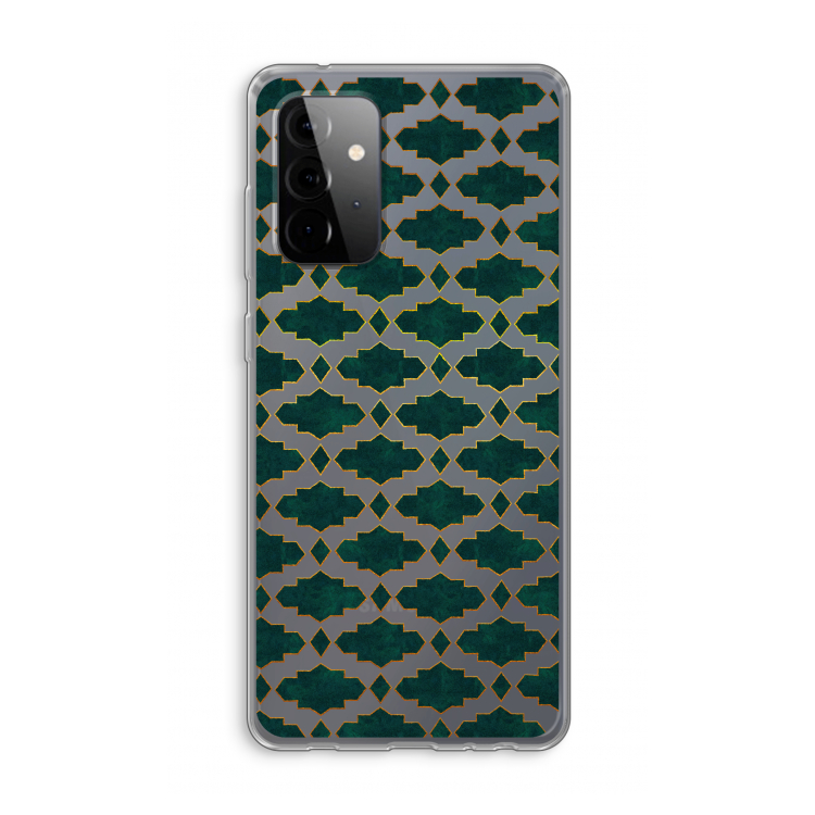 Moroccan tiles: Samsung Galaxy A72 Transparant Hoesje