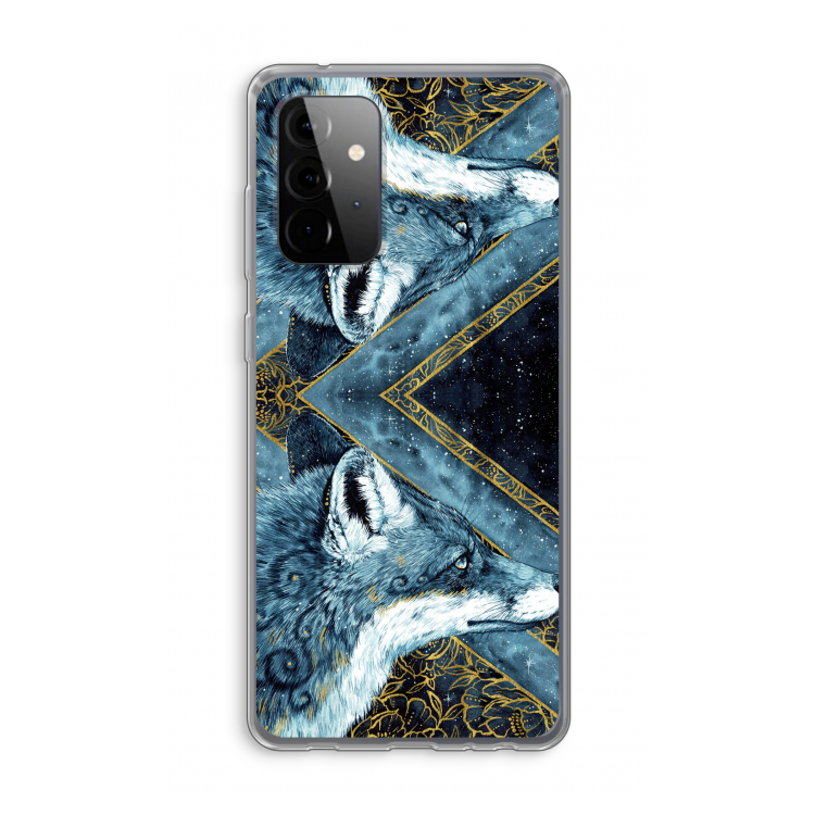 Golden Fox: Samsung Galaxy A72 Transparant Hoesje