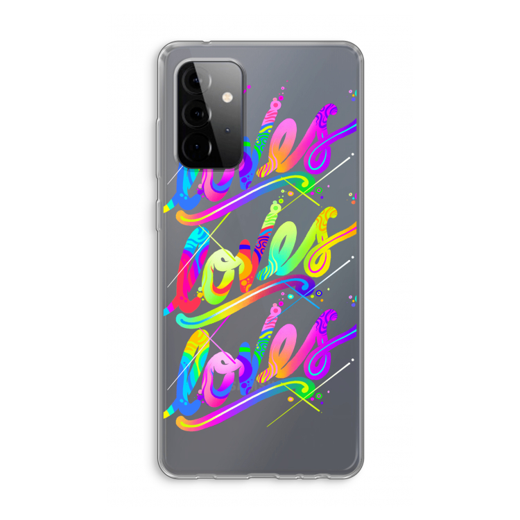 Loves: Samsung Galaxy A72 Transparant Hoesje