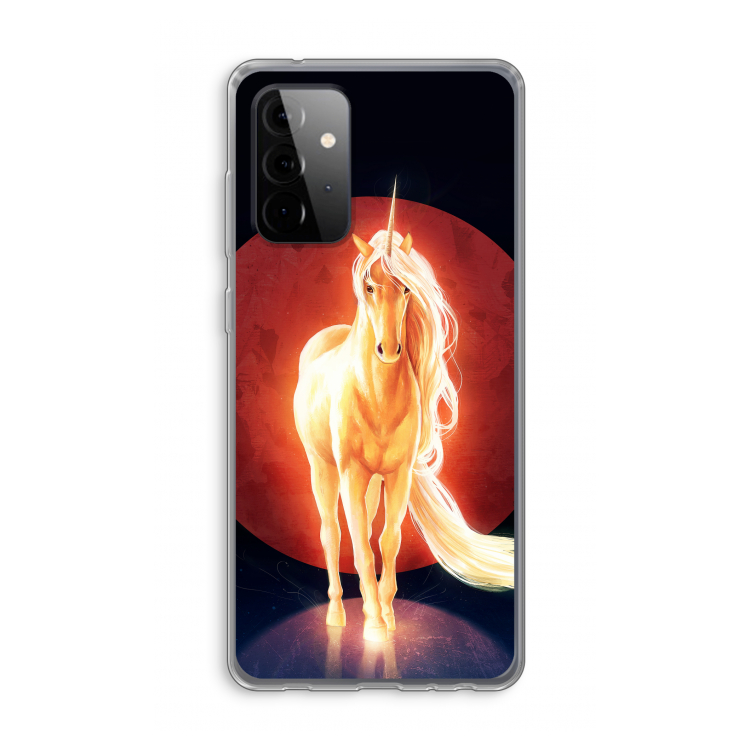 Last Unicorn: Samsung Galaxy A72 Transparant Hoesje