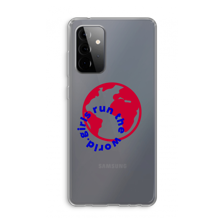 Run The World: Samsung Galaxy A72 Transparant Hoesje