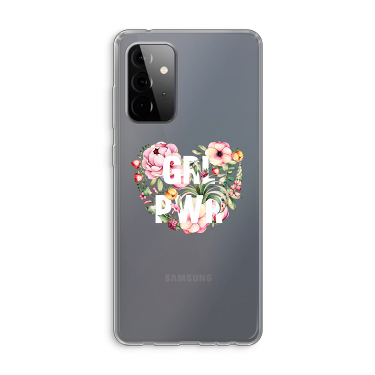 GRL PWR Flower: Samsung Galaxy A72 Transparant Hoesje