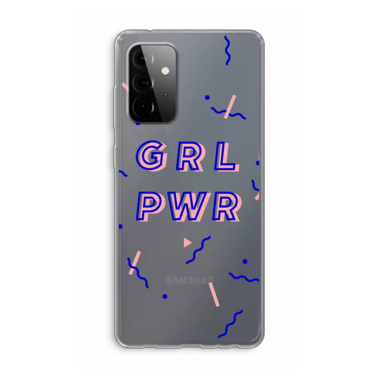 GRL PWR: Samsung Galaxy A72 Transparant Hoesje