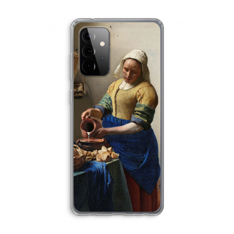 The Milkmaid: Samsung Galaxy A72 Transparant Hoesje