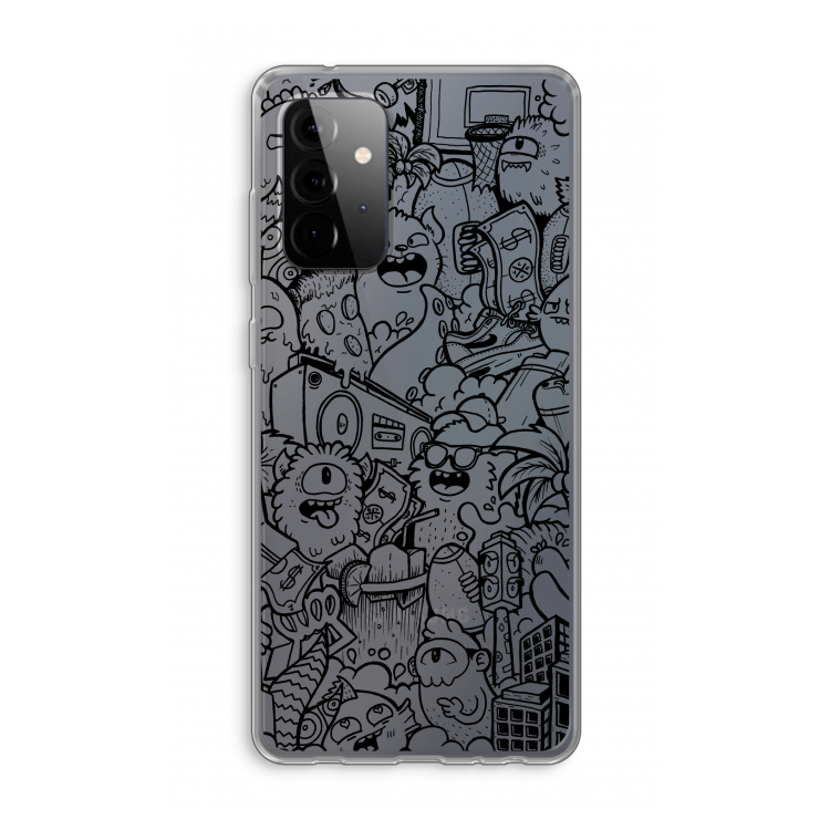 Vexx Black City : Samsung Galaxy A72 Transparant Hoesje