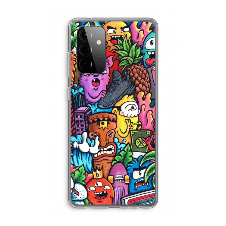 Vexx Mixtape: Samsung Galaxy A72 Transparant Hoesje