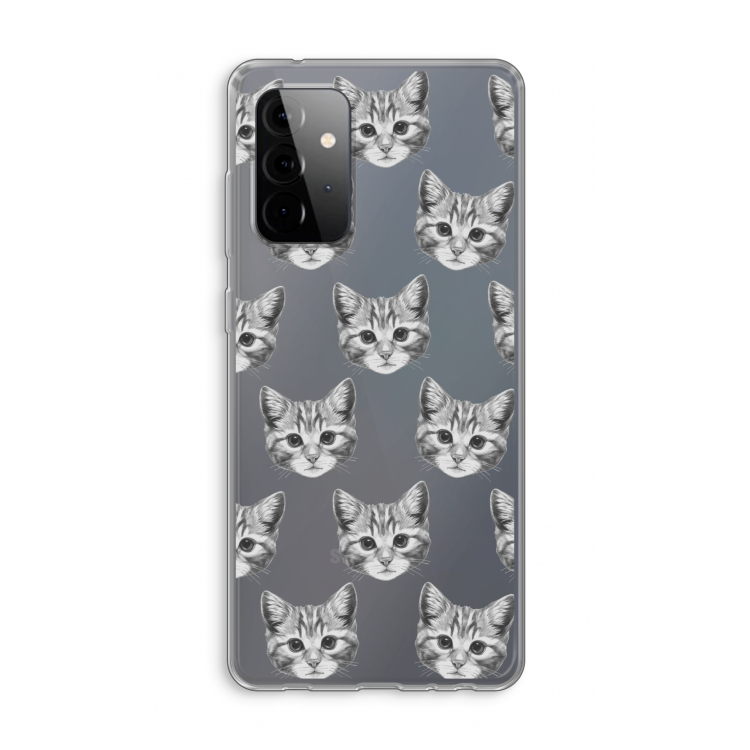 Kitten: Samsung Galaxy A72 Transparant Hoesje