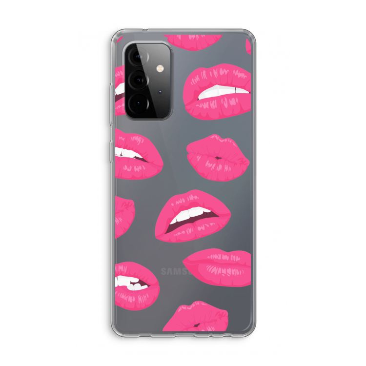 Bite my lip: Samsung Galaxy A72 Transparant Hoesje
