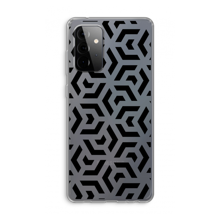 Crazy pattern: Samsung Galaxy A72 Transparant Hoesje
