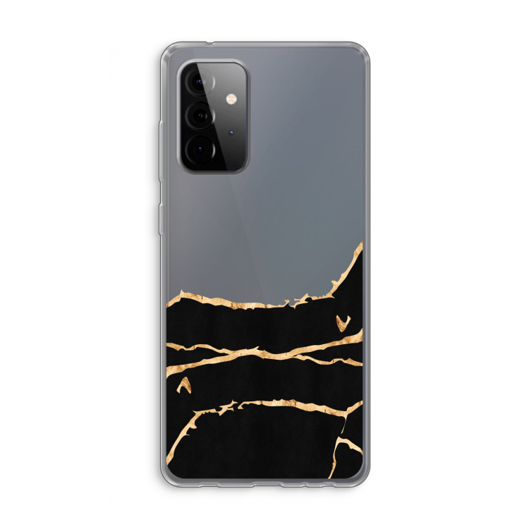 Gouden marmer: Samsung Galaxy A72 Transparant Hoesje