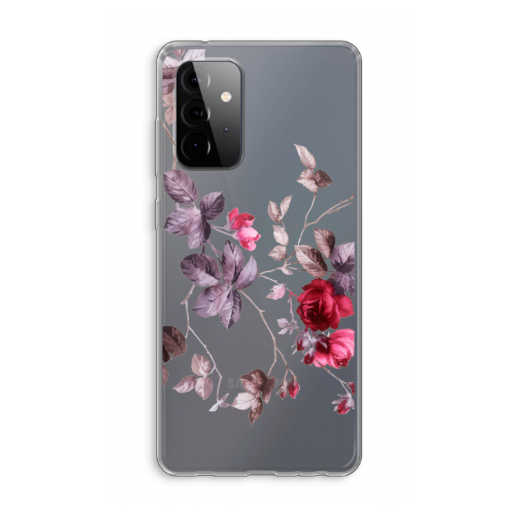 Mooie bloemen: Samsung Galaxy A72 Transparant Hoesje