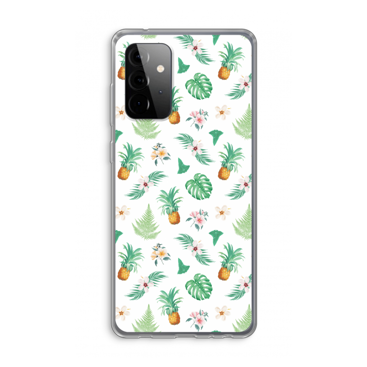 Ananas bladeren: Samsung Galaxy A72 Transparant Hoesje
