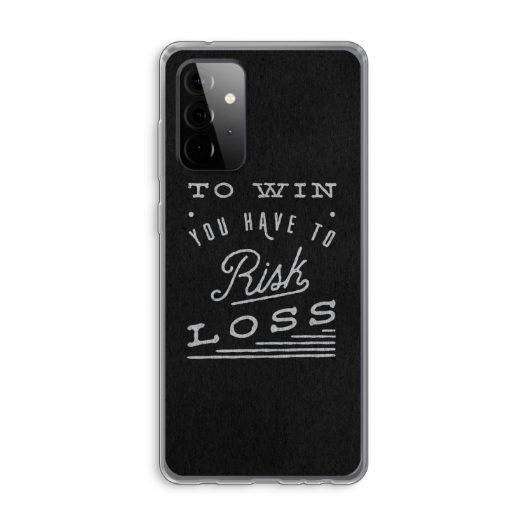 Risk loss: Samsung Galaxy A72 Transparant Hoesje