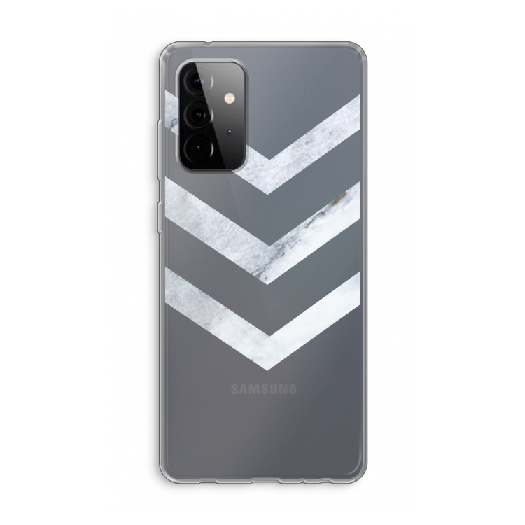 Marmeren pijlen: Samsung Galaxy A72 Transparant Hoesje