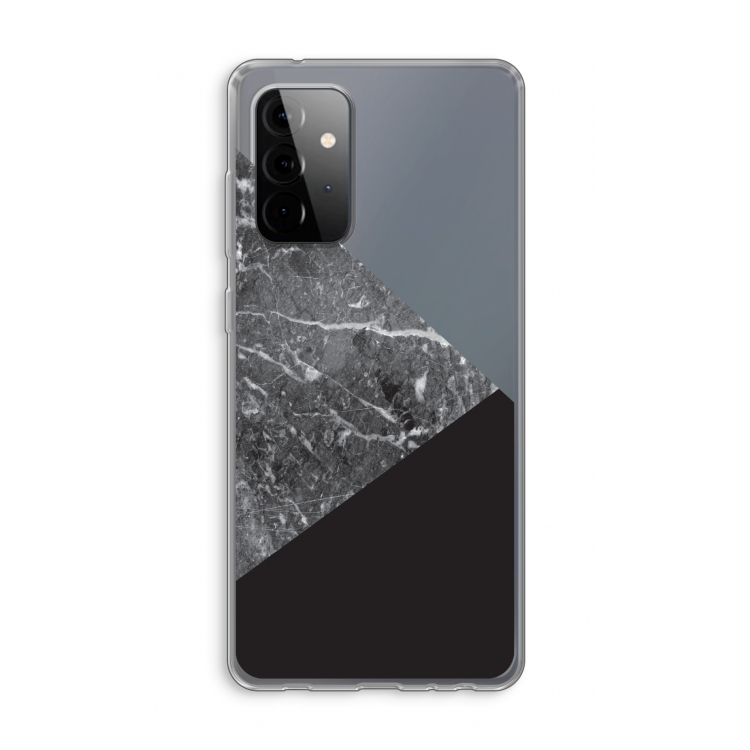 Combinatie marmer: Samsung Galaxy A72 Transparant Hoesje