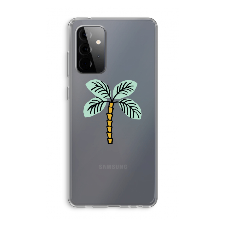 Palmboom: Samsung Galaxy A72 Transparant Hoesje