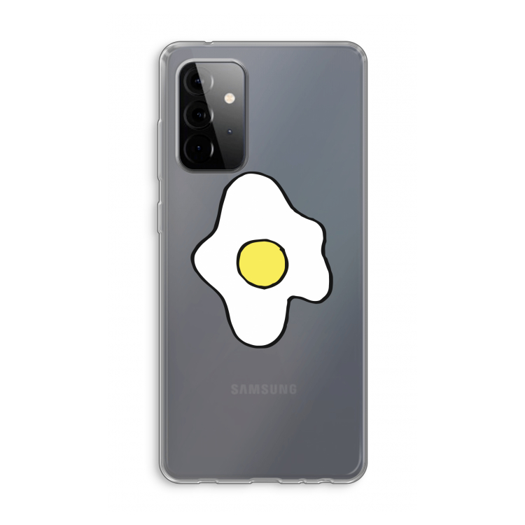 Spiegelei: Samsung Galaxy A72 Transparant Hoesje