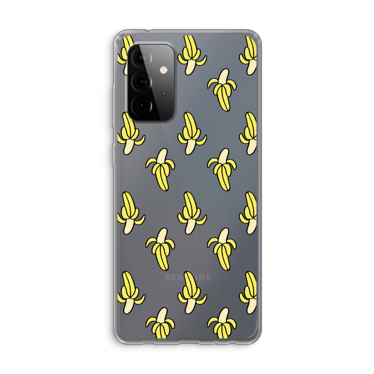 Bananas: Samsung Galaxy A72 Transparant Hoesje