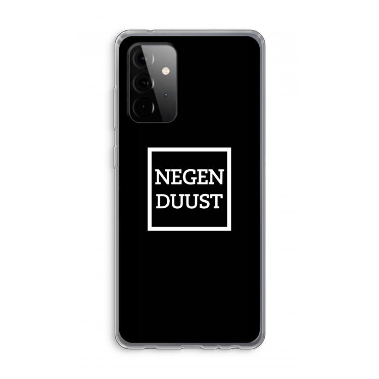 Negenduust black: Samsung Galaxy A72 Transparant Hoesje