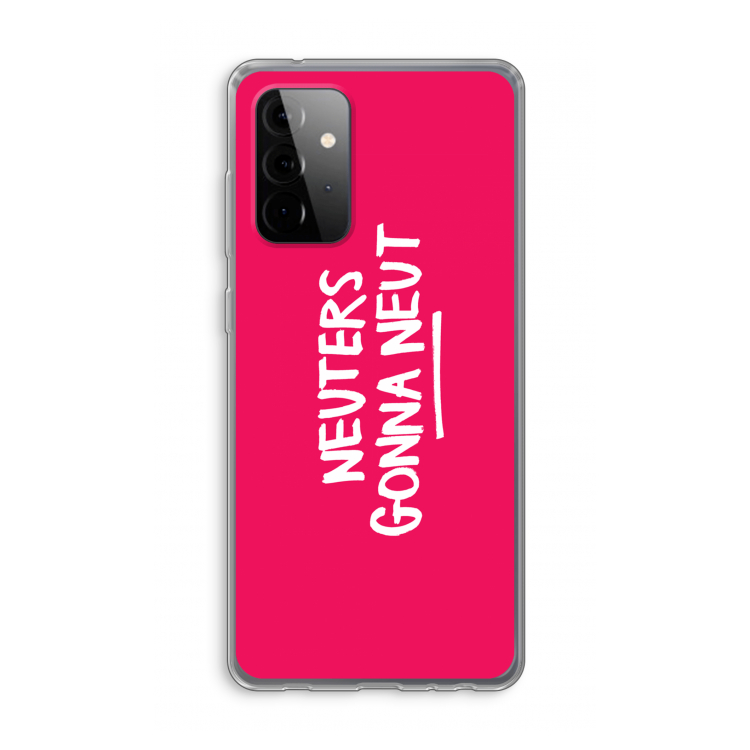 Neuters (roze): Samsung Galaxy A72 Transparant Hoesje