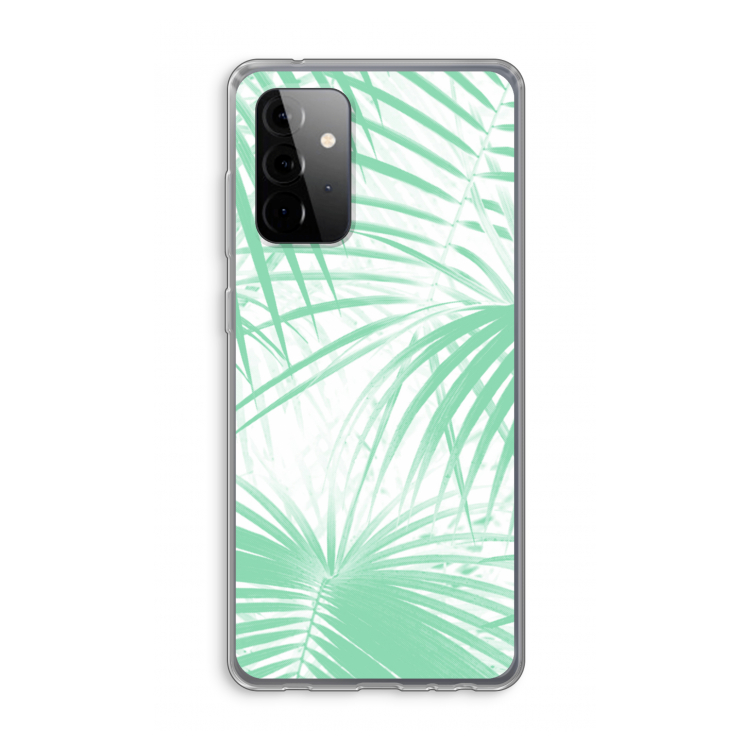 Palmbladeren: Samsung Galaxy A72 Transparant Hoesje