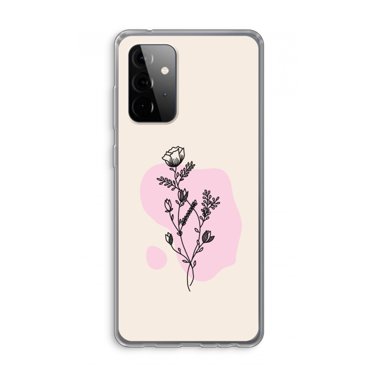 Roses are red: Samsung Galaxy A72 Transparant Hoesje