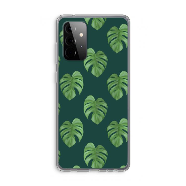 Monstera leaves: Samsung Galaxy A72 Transparant Hoesje