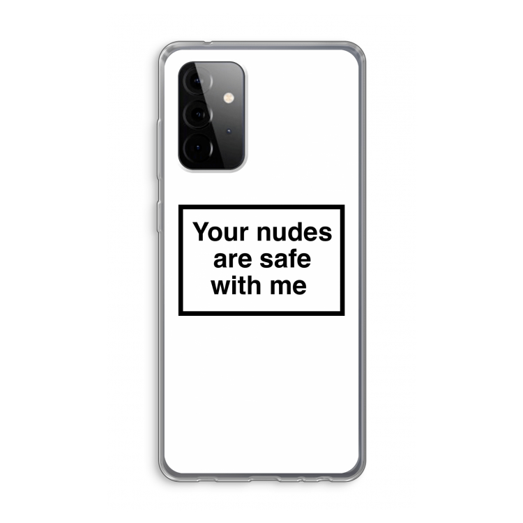 Safe with me: Samsung Galaxy A72 Transparant Hoesje