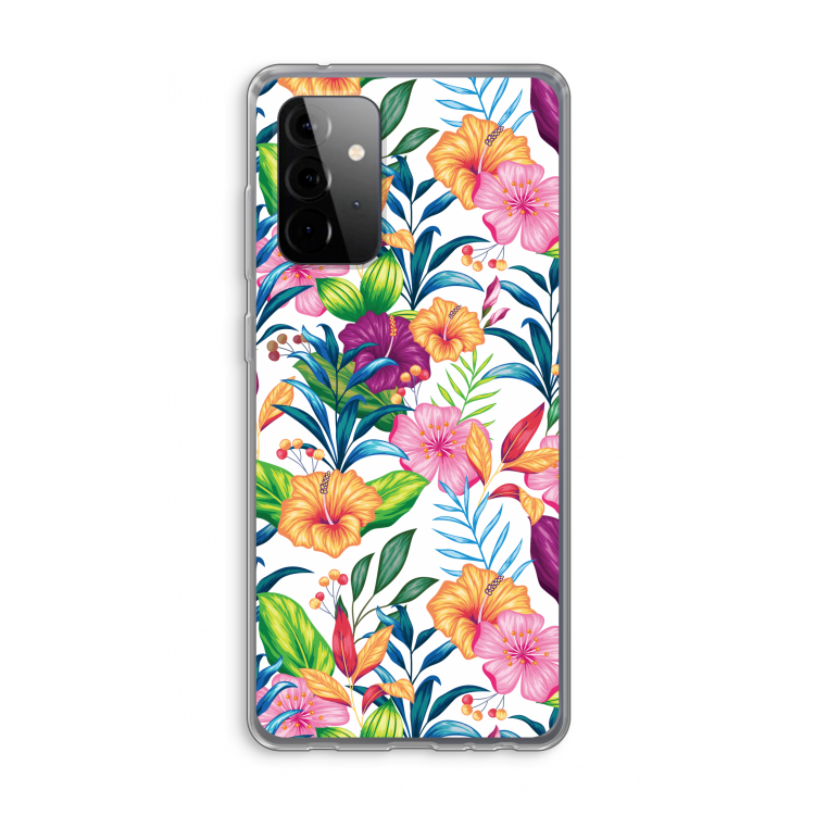Tropisch 2: Samsung Galaxy A72 Transparant Hoesje