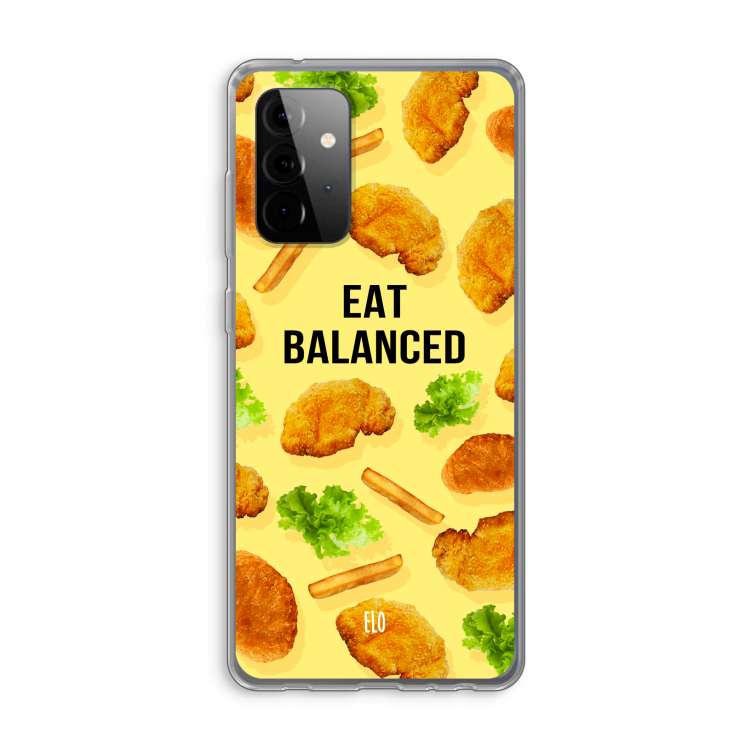 Eat Balanced: Samsung Galaxy A72 Transparant Hoesje