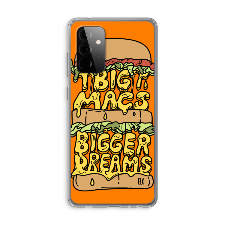 Big Macs Bigger Dreams: Samsung Galaxy A72 Transparant Hoesje