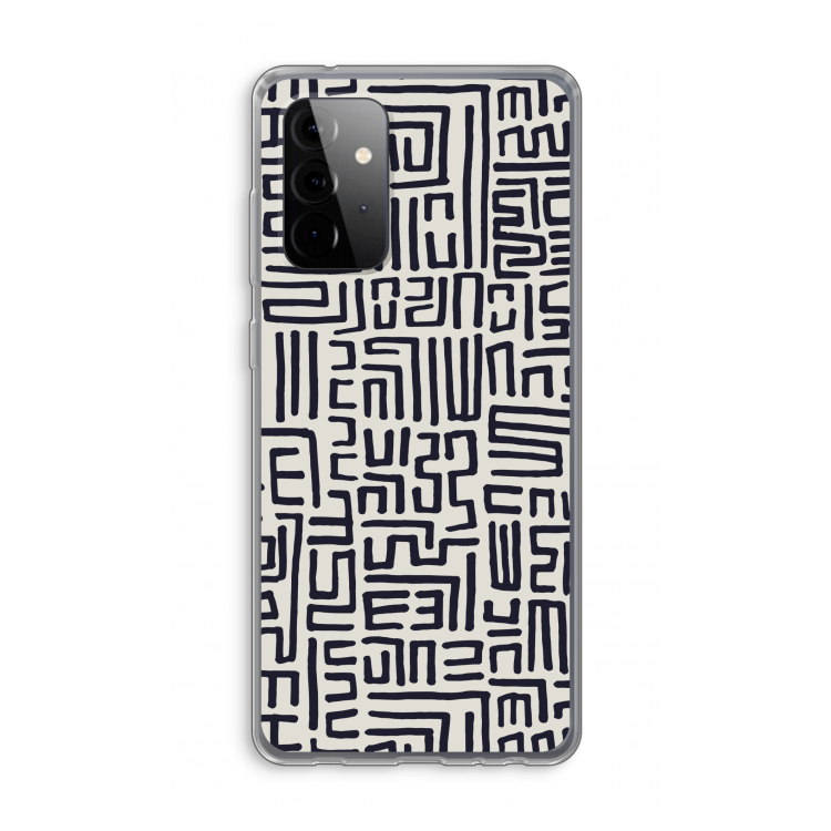 Moroccan Print: Samsung Galaxy A72 Transparant Hoesje