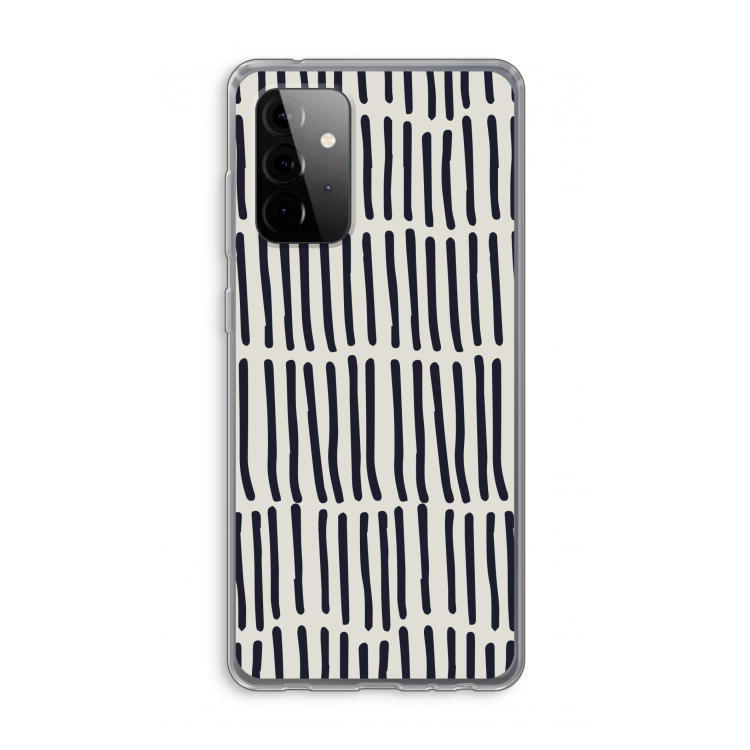 Moroccan stripes: Samsung Galaxy A72 Transparant Hoesje