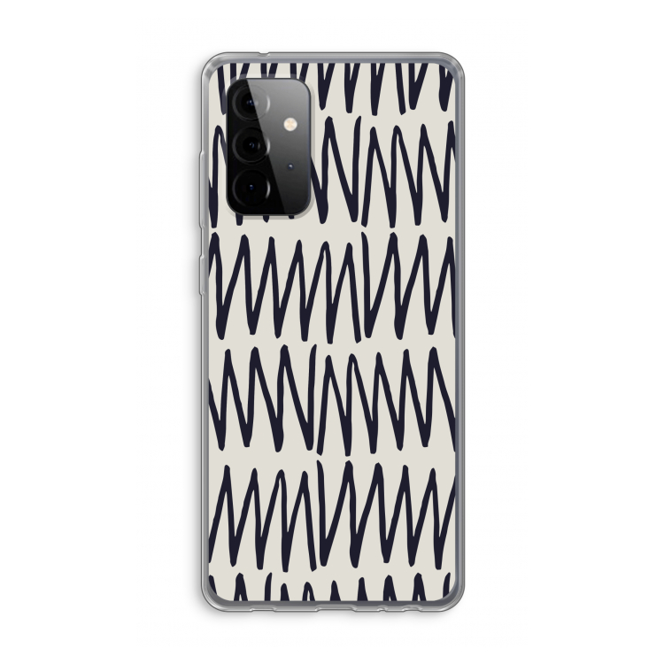 Marrakech Zigzag: Samsung Galaxy A72 Transparant Hoesje