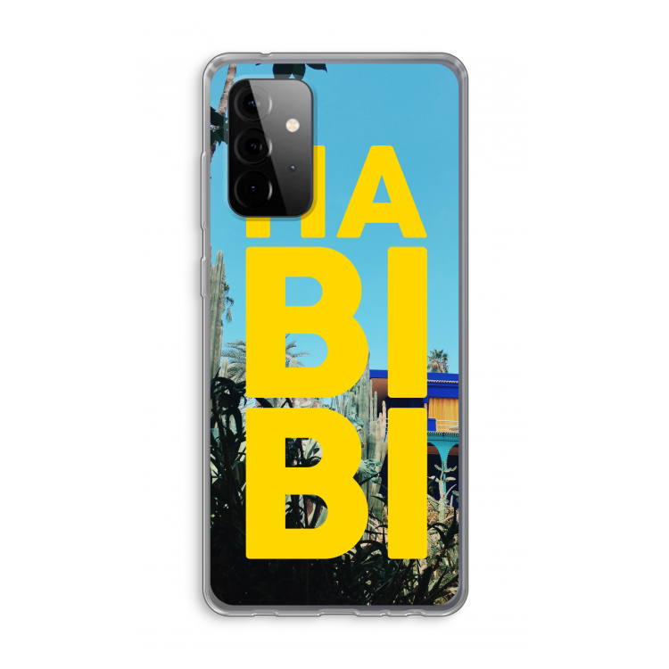 Habibi Majorelle : Samsung Galaxy A72 Transparant Hoesje
