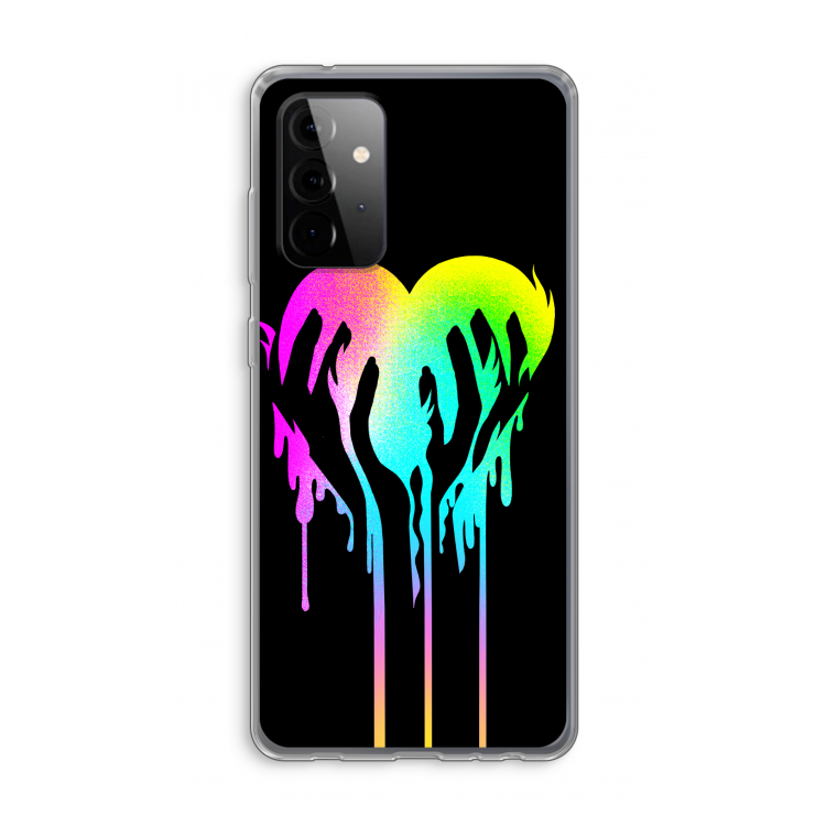 Hold My Heart: Samsung Galaxy A72 Transparant Hoesje