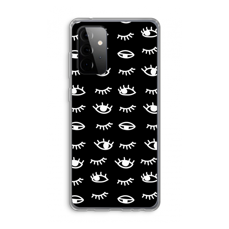 Eye pattern #3: Samsung Galaxy A72 Transparant Hoesje