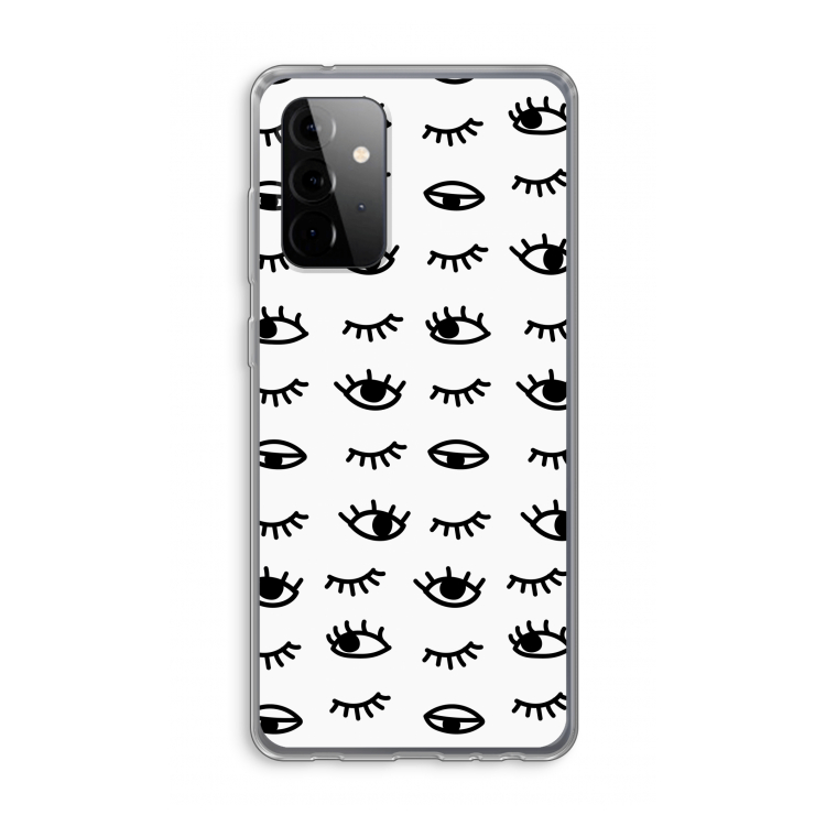 Eye pattern #2: Samsung Galaxy A72 Transparant Hoesje