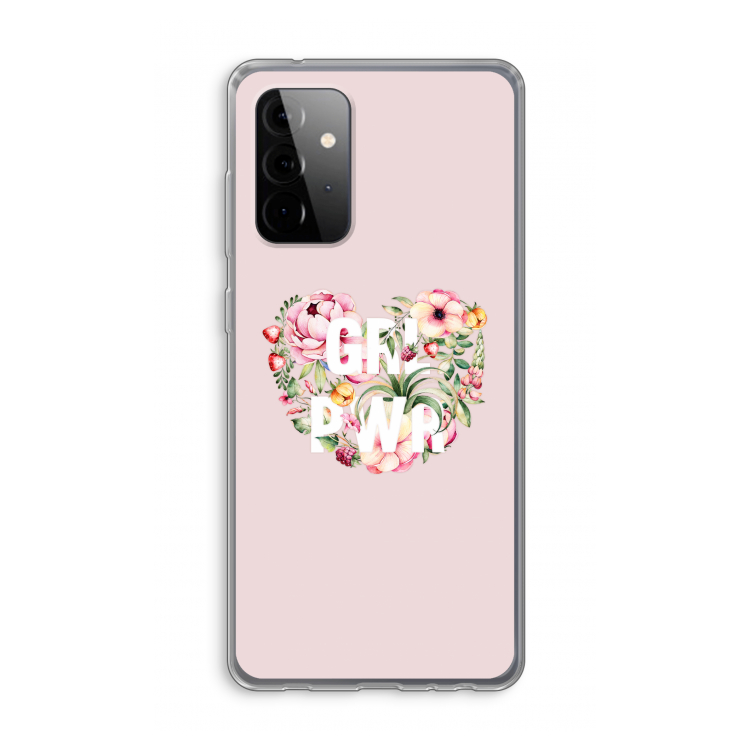 GRL PWR Flower: Samsung Galaxy A72 Transparant Hoesje