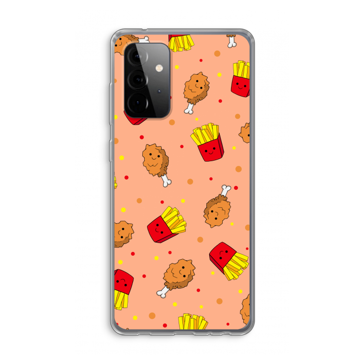 Chicken 'n Fries: Samsung Galaxy A72 Transparant Hoesje