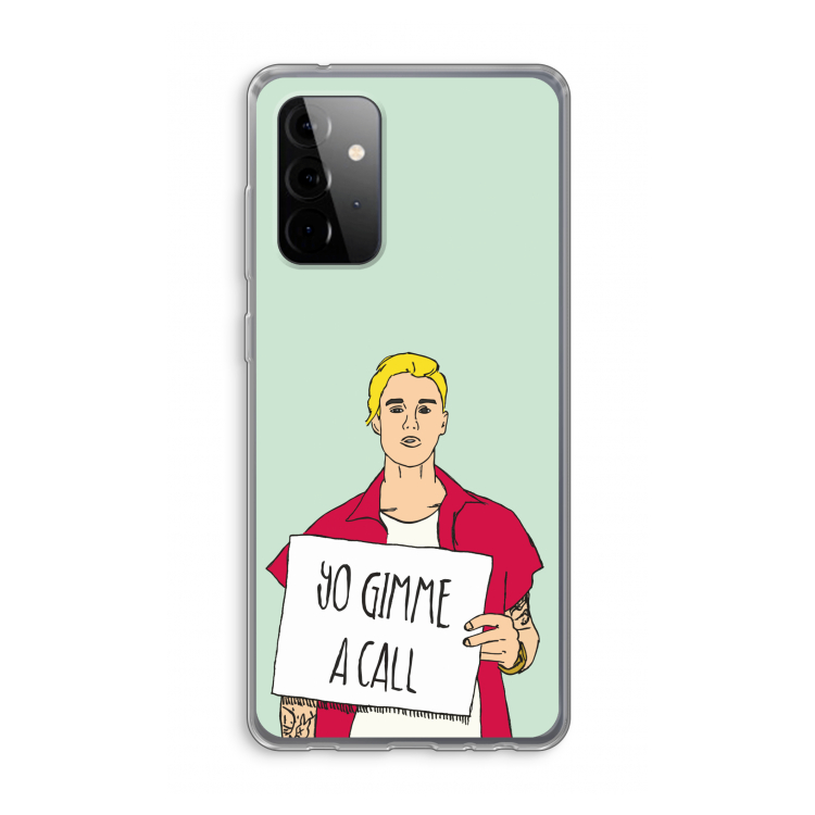 Gimme a call: Samsung Galaxy A72 Transparant Hoesje